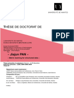 Thèse de Doctorat De: Metric Learning For Structured Data