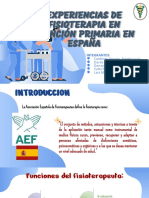 Experiencias de Fisioterapia en Atncion Primaria en España