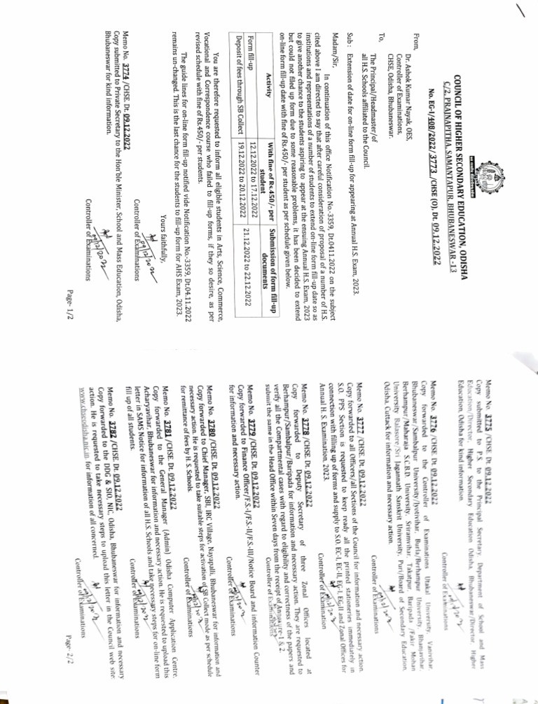 Form fill up extension 2023 pdf