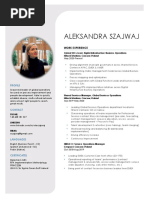 Aleksandra Szajwaj CV