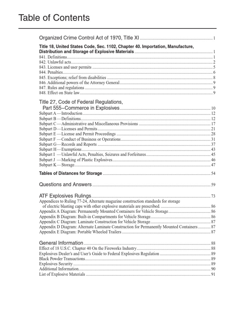ATF Regs 2007 | PDF | Fireworks | Bureau Of Alcohol