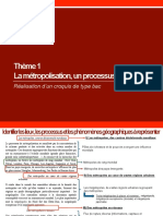 Corrigé Croquis Métropolisation Processus Mondial