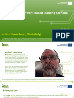 M102B - Tools For Work-Based Learning Scenario Design: Author: Paolo Russo, Egina (Italy)