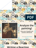 Analyzing the Painting: Writing a Reaction Paper