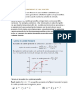 Rapidez de Cambio Promedio