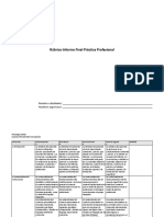 2022 Rúbrica Informe Final Práctica Profesional Psicología 2021