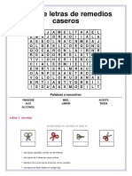 Sopa de Letras de Remedios Caseros