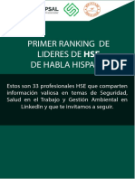 Primer Ranking de Líderes de HSE de Habla Hispana