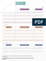 Student Weekly Schedule Casual-A4