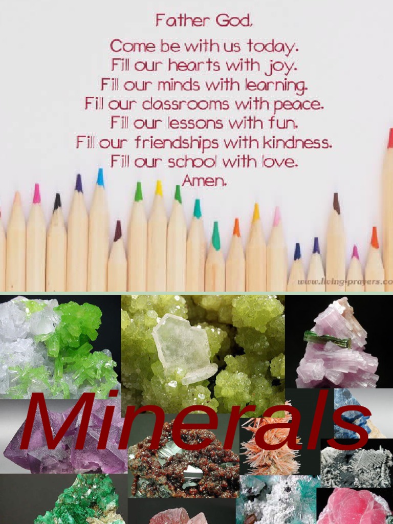 LESSON 8 Properties of Minerals 1 PDF Minerals Solid