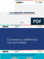 La Resolución Contractual