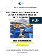 Diplomado de Formacion de Supervisores de Alto Desempeño