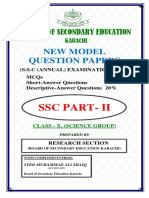 New Model Paper Class X Science Group