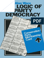 Alan Ware (Auth.) - The Logic of Party Democracy-Palgrave Macmillan UK (1979)