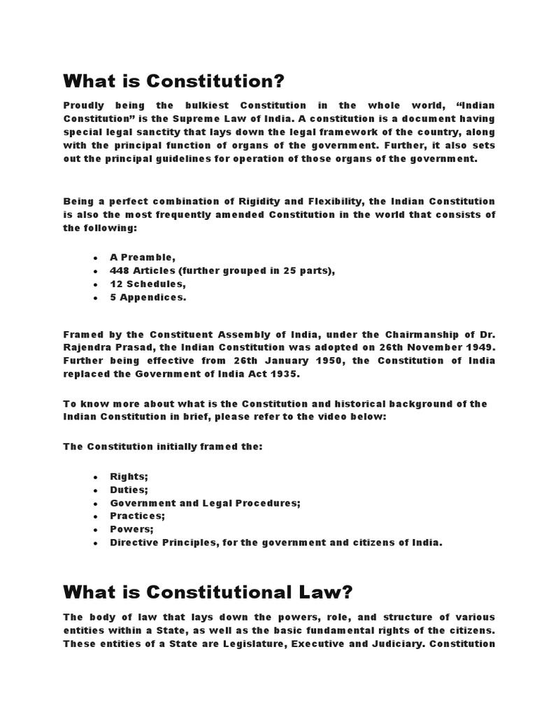 Constitution | PDF