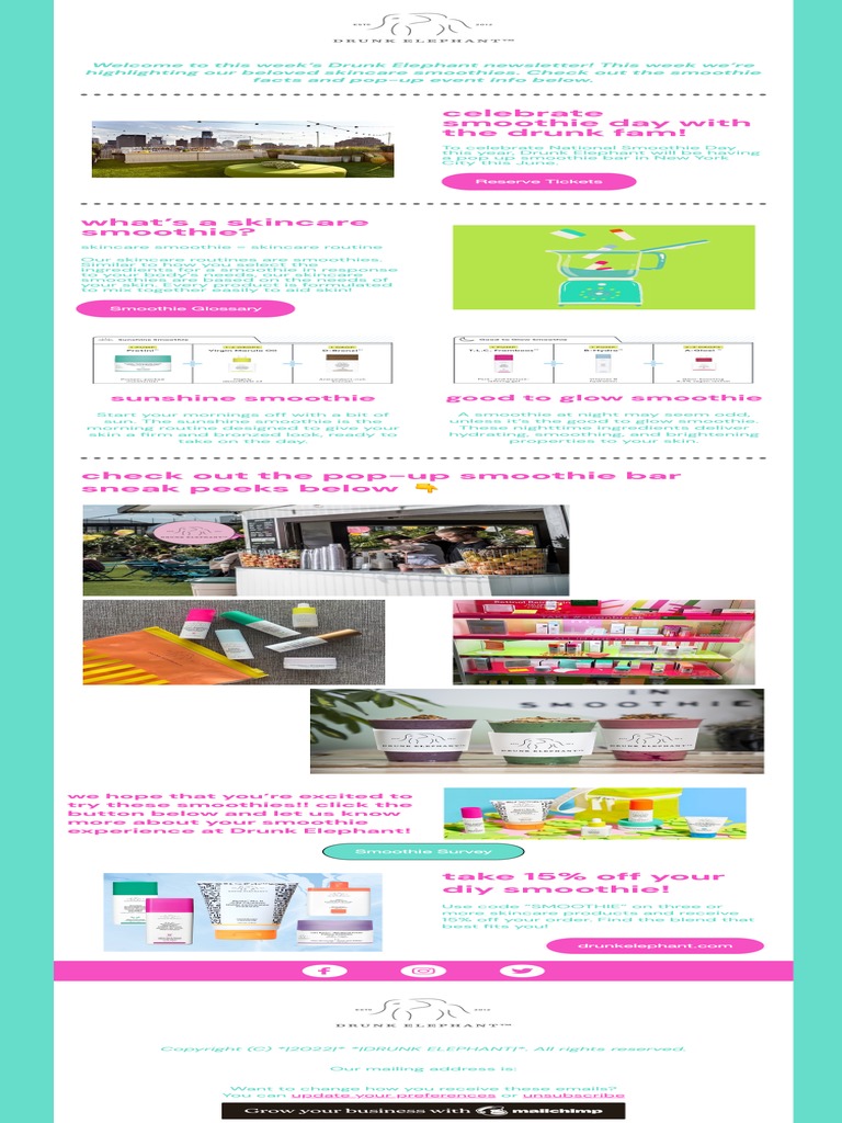 Drunk Elephant Newsletter | PDF