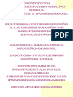 Propuestas para realizar observaciones de procesos escolares mediante el socio-drama y las dramatizaciones