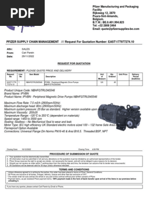 Request for Quotation