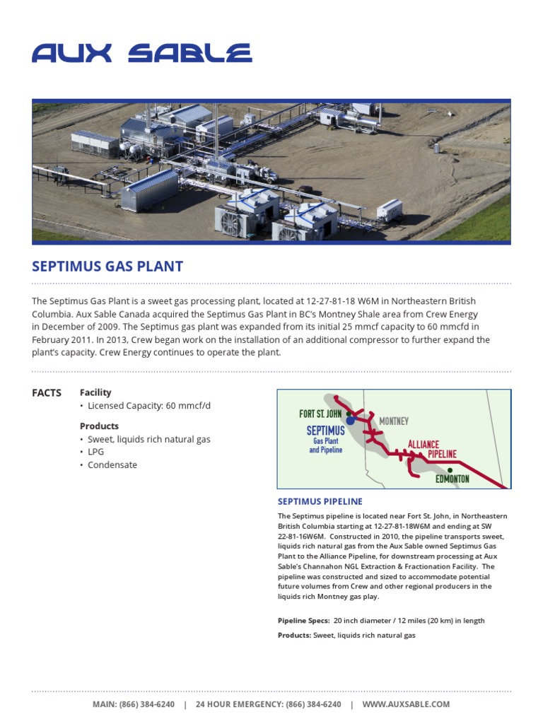 Septimus Gas Plant Aux Sable PDF