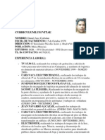 Curriculum Vitae Dani