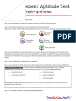 Teengagement Aptitude Test Divergent Unit 1