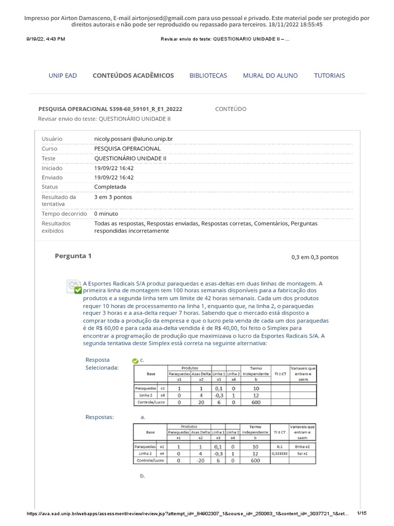 Prova 03 PT01 | PDF