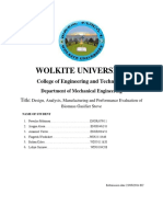 Design, Analysis and Evaluation of a Biomass Gasifier Stove