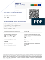 Vacunacion. Certificado Digital COVID UE. AndalucÃ - A