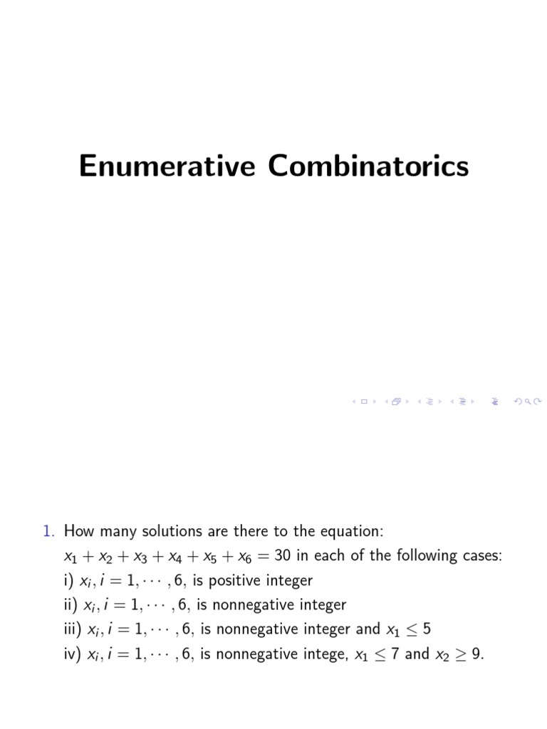 Enumerative Combinatorics Slide | PDF | Triangle | Numbers