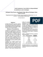 Resposta Do Milho À Fontes Potássicas e Seus Efeitos Na Disponibilidade Nutrientes No Solo e Lixiviação