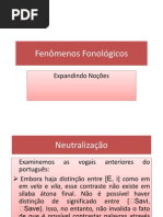 fenômenos fonológicos