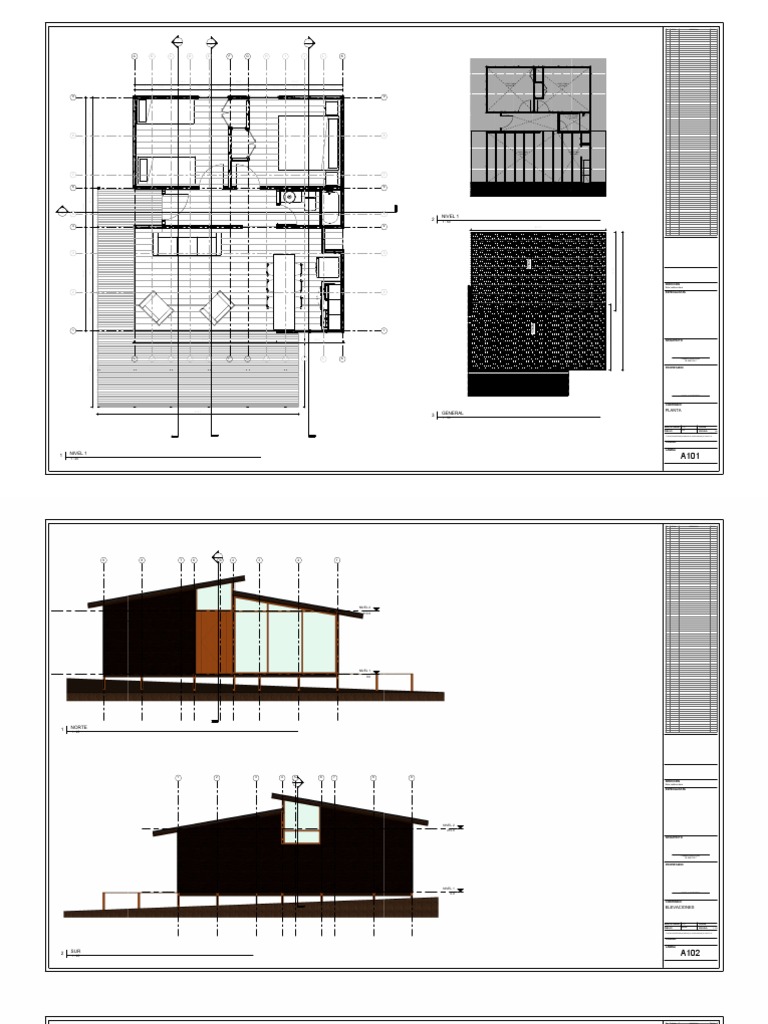 Planos de cabaña de 60 m2 | PDF