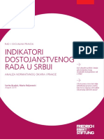 Indikatori Dostojanstvenog Rada U Srbiji: Analiza Normativnog Okvira I Prakse