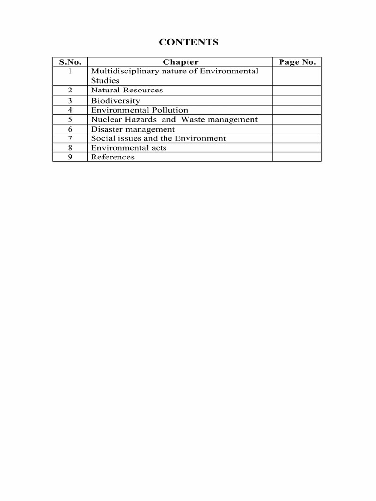 Unit 1 - Environmental - Science - Study Notes | PDF