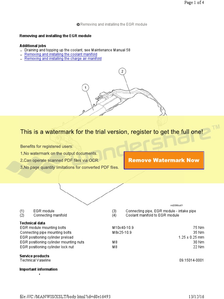 Egr remove and install pdf screw nut hardware 