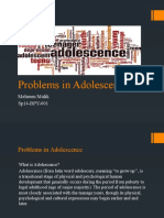 Problems of Adolescence