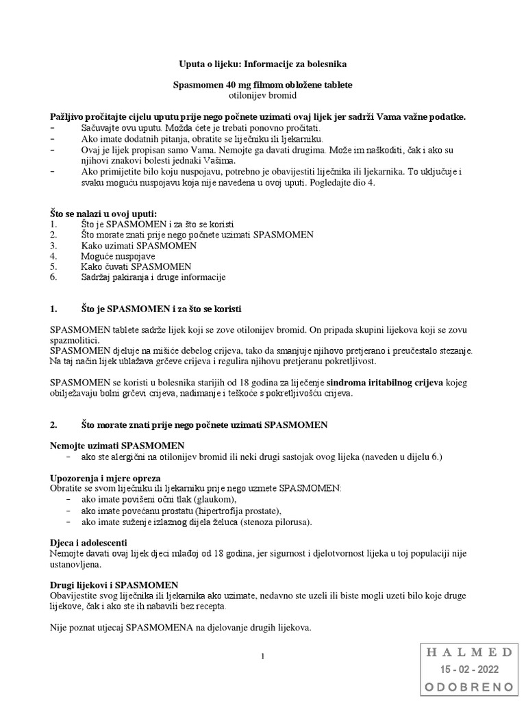 Spasmomen PIL | PDF