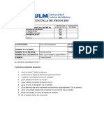 Examen 1 de Microeconomía