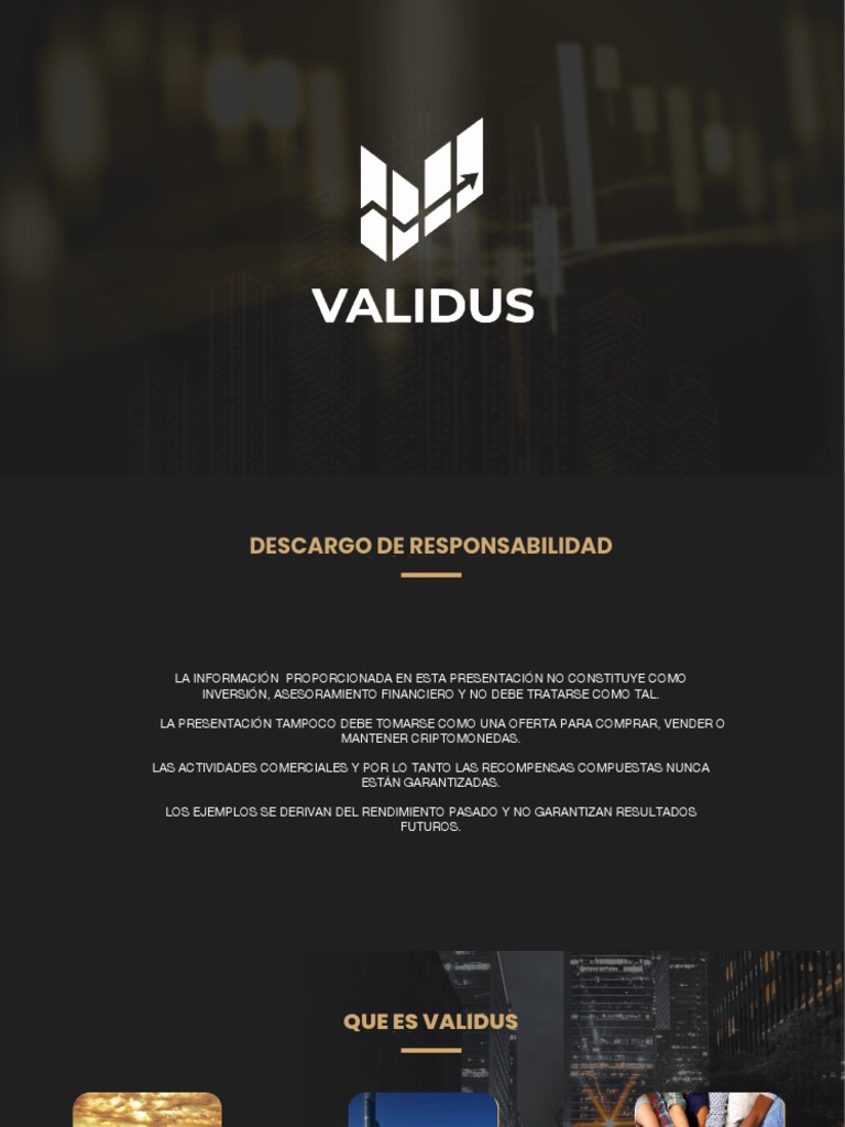 VALIDUS en Español | PDF | Finanzas y dinero