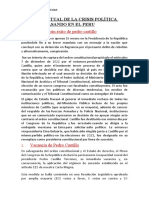 Análisis Actual de La Crisis Política Que Esta Pasando en El Peru