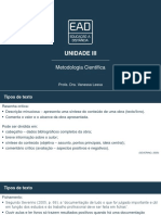 Slides de Aula - Unidade III