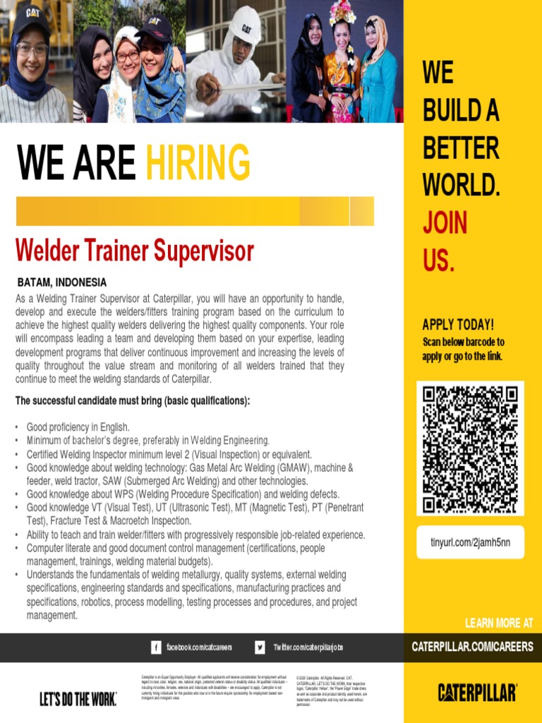 Caterpillar Job Add 22 June 2022 1656150666 PDF Welding Construction