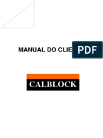 Manual Do Cliente: Calblock