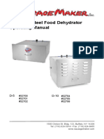 Stainless Steel Food Dehydrator Operating Manual