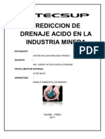 Prediccion de Drenaje Acido en La Industria Minera