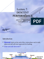 Aircraft Descent Performance: Factors Affecting Rate of Descent & Gradient