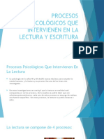 Procesos psicológicos de la lectura y escritura