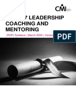 Level 7 Leadership Coaching Mentoring Syllabus