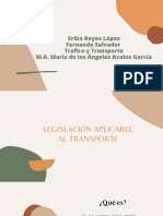 Legislación Aplicable Al Transporte