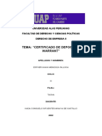 Monografia Titulos Valores Certificado de Deposito y Warrant